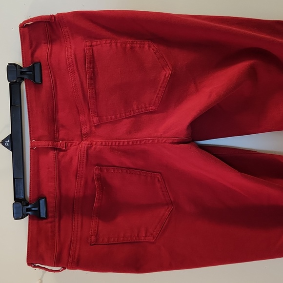 Maurices~ Denim Flex Rich Red Color Jegging Size S/M - Picture 6 of 7